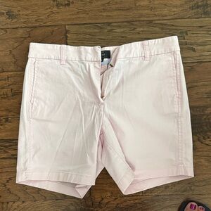 J. Crew 7” Chino Shorts in Light Pink